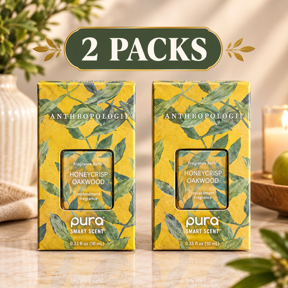 Anthropologie Honeycrisp Oakwood Pura Smart Scent Fragrance Refill 2 Pack